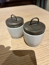 Vintage ceramic egg coddlers