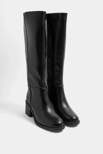 Women faux leather knee - ,
