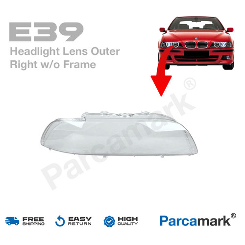 Bmw e39 headlight - headlight, cover