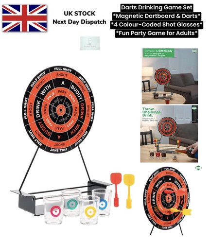 Darts drinking game - drinking, set