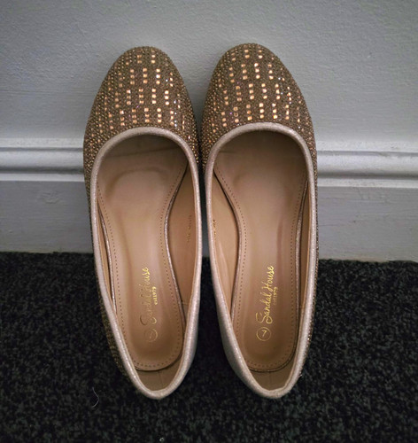Sandal house gold - gold, glitter