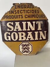 Original French Metal Sign SAINT GOBAIN Insecticides 