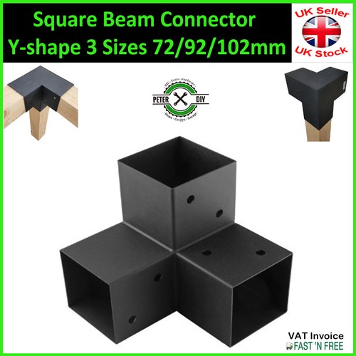 Pergola black square beam - square,