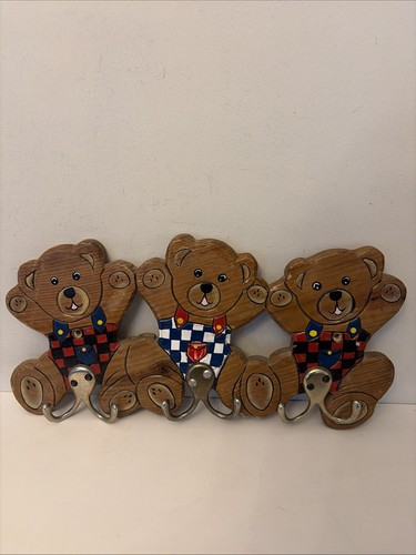Vintage wooden teddy bear wall - teddy,