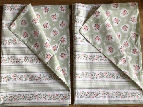 Ticking stripe floral - ticking, &