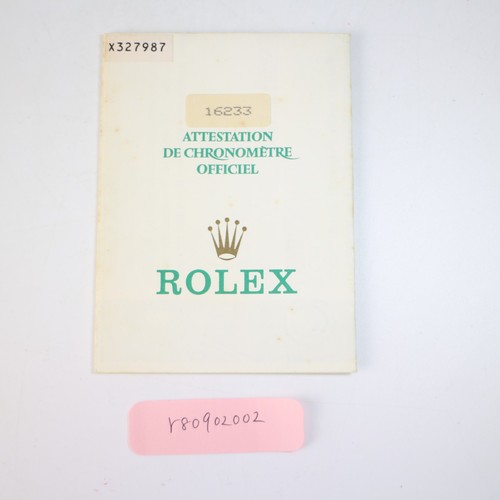 Rolex 16233 datejust paper - rolex,