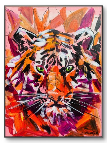 Neo expressionist tiger - neo,