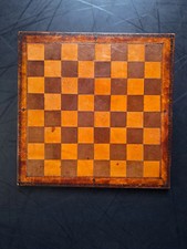 Vintage leather chess board