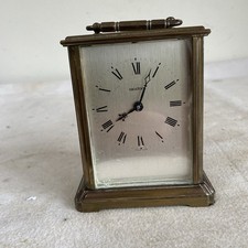 Vintage Brass Acctim Carriage Clock Working Fine