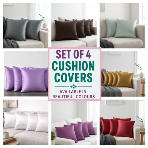 Set satin cushion cover - of,
