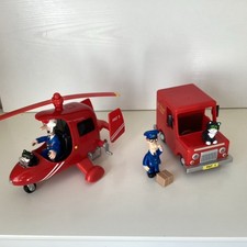 Postman Pat Pat 3 Helicopter Large Scale Working Lights & Sounds,Van And Figures