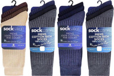 Mens Ribbed 100% Cotton Soft