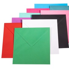 6" x 6" Square Colour Greeting Card Envelopes Invitation Craft Party 155 x 155mm