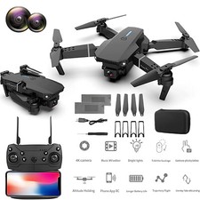 4K Mini Drone with Dual Camera HD FPV Foldable WiFi RC Quadcopter for Beginners