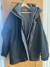 Men’s Berghaus Gore-Tex 3 in 1 Jacket With zipped-In Fleece Size UK L Black/Grey