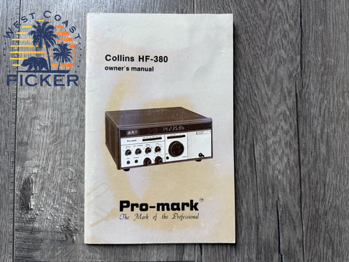 Collins 380 owner manual - collins, hf-380