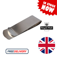 Money Clip Note Thin Cash Wallet Card Holder Silver Stainless Steel