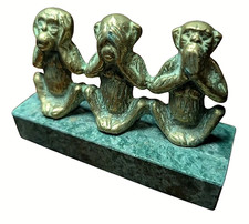Vintage Brass Three Wise