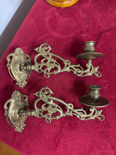 Pair vintage ornate - pair,