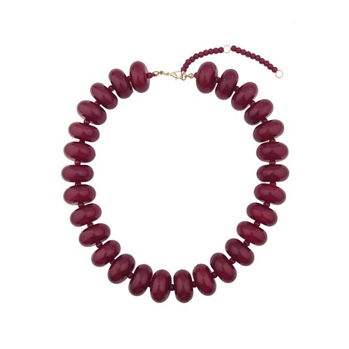 Acrylic beaded necklace - acrylic,