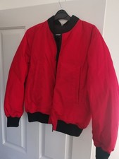 Dsquared2 red bomber jacket.