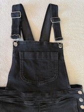 Fat Face Black Denim Dungarees