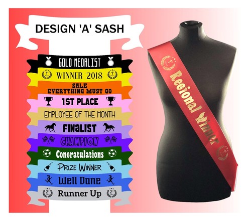 Personalised horse show - horse, sash