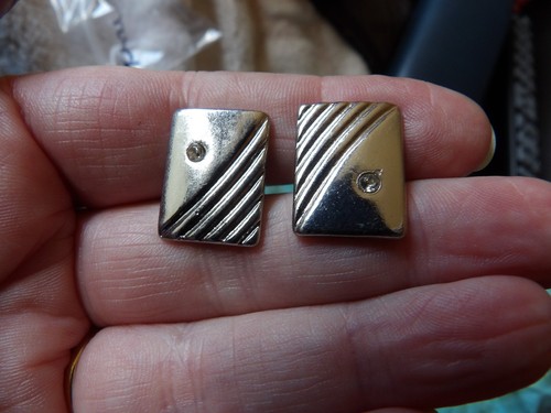 Pair silver tone - pair, tone,