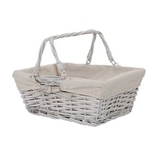 Wicker Basket with Red Gingham
