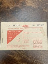 Motor Fuel Ration Book – 1100CC, & coupons – Great Britain – Unused