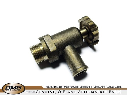 Heater tap brass - tap, brass: