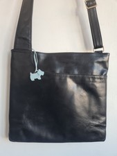 Radley  Leather  Pocket  Crossbody Messenger Black Shoulder Bag Large 
