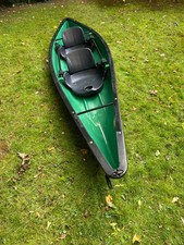Riber 13 two seat open canoe, green, second hand