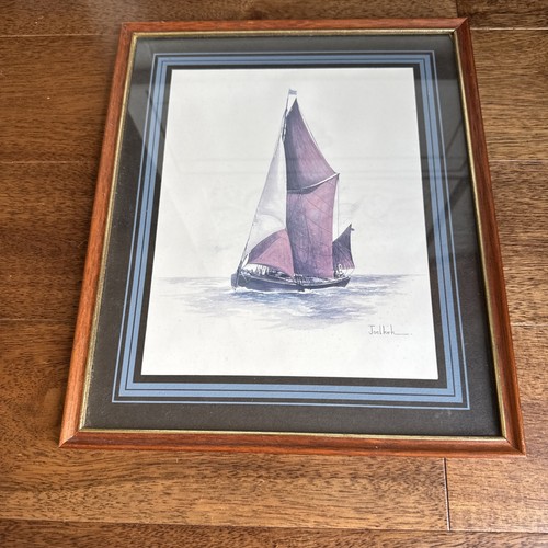 Sailing boat framed - boat,