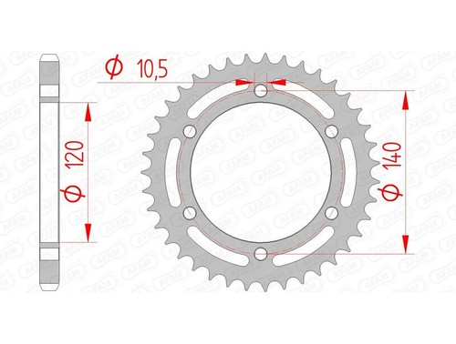 748 standard steel crown 16605 - steel,