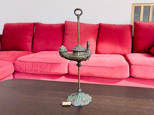 Antique aladdin lamp cast - lamp,,