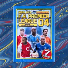 2004 Merlin Premier League Sealed Sticker Pack Cristiano Ronaldo Rookie! 