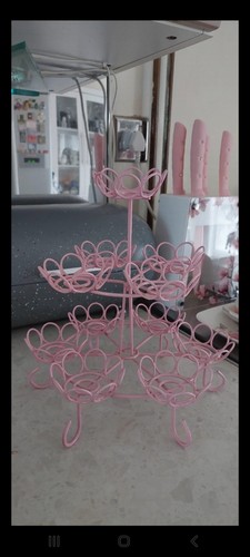 Pink cupcake stand - pink,