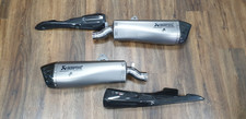 GENUINE SUZUKI ACCESSORY AKRAPOVIC SLIP ON EXHAUSTS WITH HAYABUSA LOGO GSX1300R