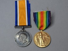 WWI Royal Navy Reserve Paymaster Lieutenant War & Victory Medal Pair - CHAFE