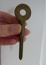 Vintage Brass CHUBB Security Rack Bolt Key Star Key For Door / Window Bolts #3