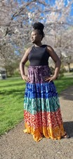 Boho Tiered Maxi Skirt |