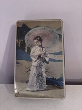 Antique Vintage Edward Sharp South Africa Toffee japan kimono geisha tin