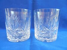 Edinburgh Scotland Star of Edinburgh Whiskey Whisky glass tumbler x 2 Signed
