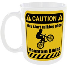 MOUNTAIN BIKING MUG FUNNY
