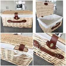 Honey Empty Wicker Box turn