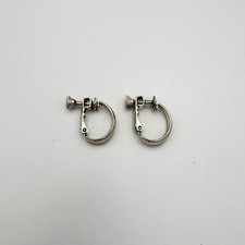 NAPIER Silver Tone Hoop Screw