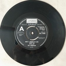 Sue Thompson- What A Woman In Love Won't Do 1972 7" 45 London Records RARE PROMO