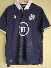 Scotland Rugby Home Signed Shirt Replica 2020/2021 Size Large.