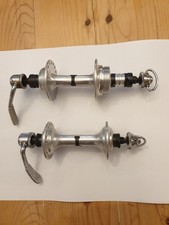 Vintage Super Record Campagnolo Hubs. Excellent Order. 70/80s   36 Holes 100/126